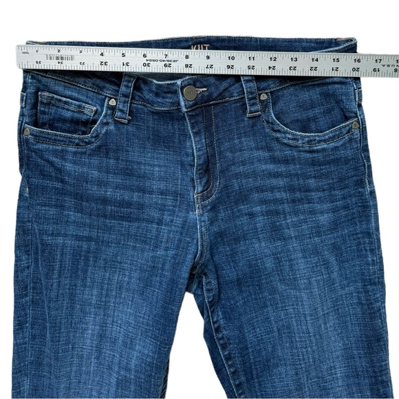 KUT From The Kloth Blue‎ Mid Rise Straight Leg Denim Jeans | Women’s Size 10 - Picture 10 of 12